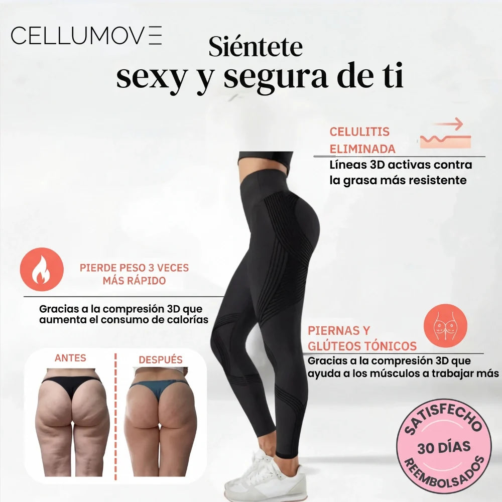 Legging 3D Cellumove – Redefine tu silueta sin esfuerzo