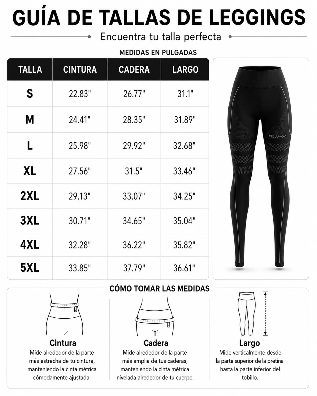 3D™ - Leggings Moldeadores y Alisadores - V2