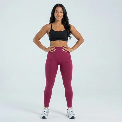 Leggings VYTAL 3D - Borgoña