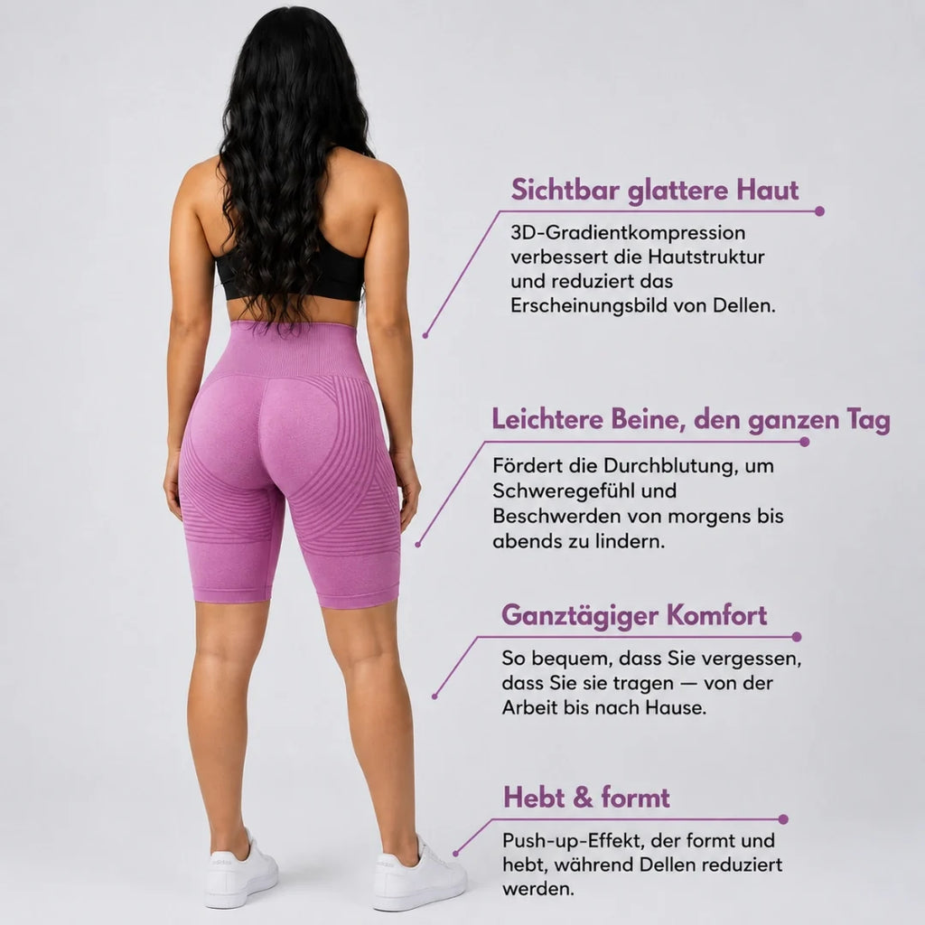 Mallas cortas Cellumove 3D – Rosa intenso