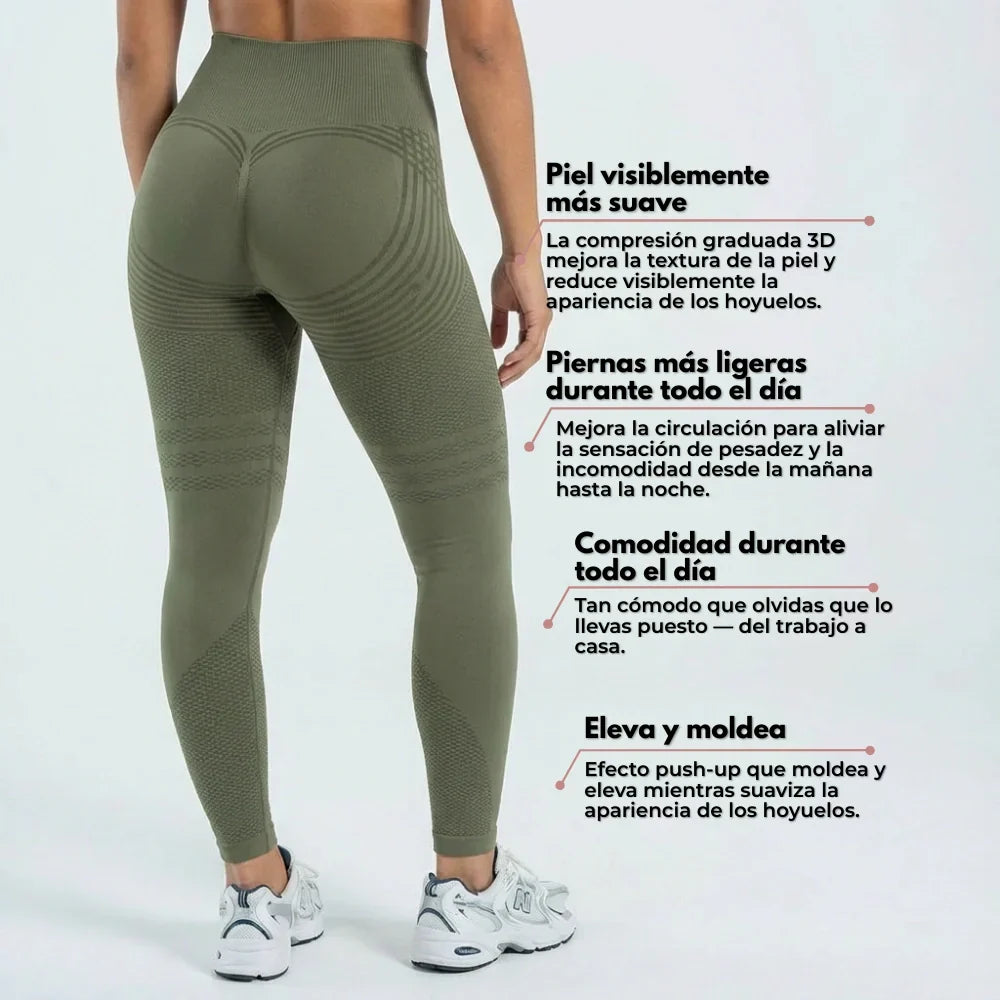 Leggings VYTAL 3D - Verde militar