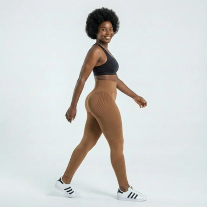 Leggings VYTAL 3D - Marrón Café