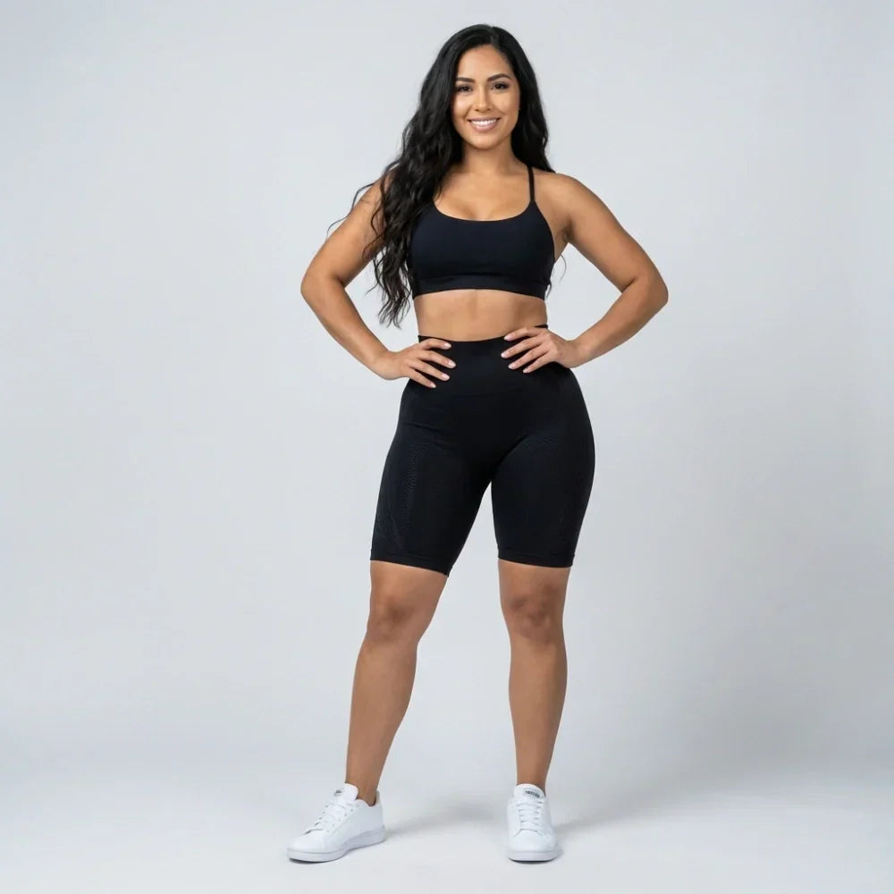 Mallas cortas Cellumove 3D – Negro clásico