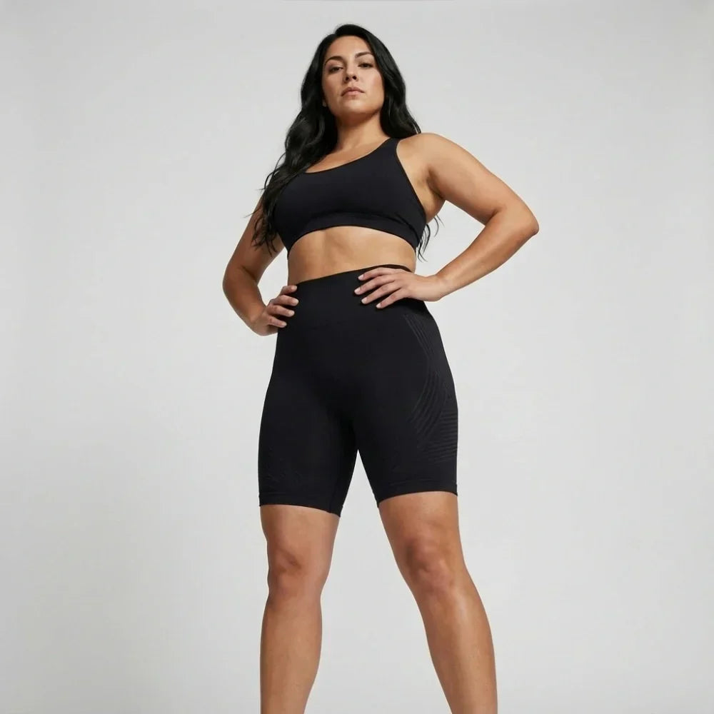 Mallas cortas Cellumove 3D – Negro clásico