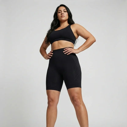 Mallas cortas VYTAL 3D – Negro clásico