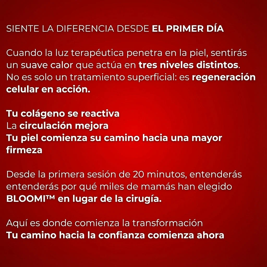 Faja de Luz Roja para Reafirmar el Abdomen y Recuperar la Confianza